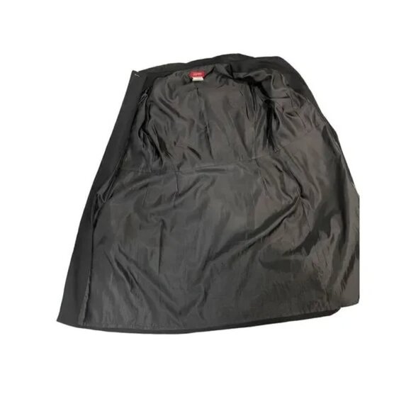 Esprit Lightweight Black Lined Classic Trench Coat Size Med - Picture 5 of 6